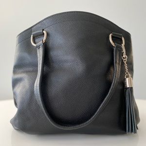 Danier Genuine Leather Black Tote
